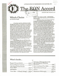 The EON Accord Vol. 2 No. 2 (August, 1993)