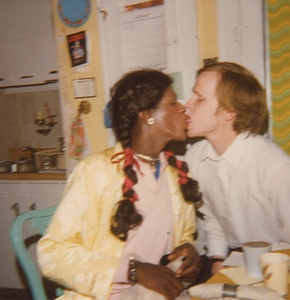 A Photograph of Marsha P. Johnson Kissing an Unknown Person