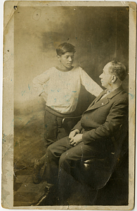 John Dutra Rose Jr. with his father, John Dutra Rose