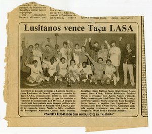 "Lusitanos vençe Taça LASA" - A Equipa article