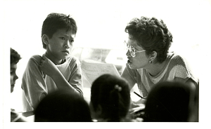 Vanxay Savanhxayarath and Rosemary Machado at Rodgers School