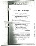 Ford Hall Meeting program, 11/20-11/27/1910