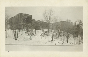 Alumni Hall Rear View in Winter