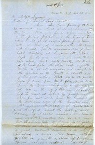 Letter from J. B. Scott to Joseph Lyman