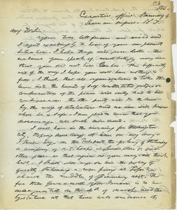 Letter from George W. Clark to unidentified correspondent