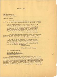 Letter from W. E. B. Du Bois to Trevor Arnett