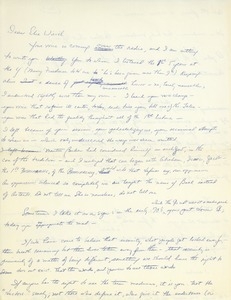 Letter from Cynthia 'Kalisa' Miller to Elie Wiesel