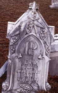 Old Athens Cemetery (Athens, La.) gravestone: Lena (d. 1898)