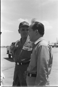 Colonel Jasper Wilson with Vice President Nhuyen Xuan Oanh.