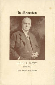 In Memoriam: John R. Mott, 1865-1955