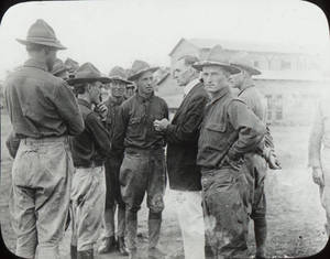 Max Exner with Soldiers