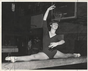 Karen Livley on Balance Beam (1967)