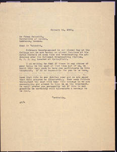 Letter to Naismith from Draper (January 11, 1935)