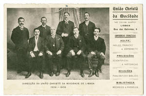 Postcard of the Board of YMCA Managers, Lisbon, Portugal, 1908