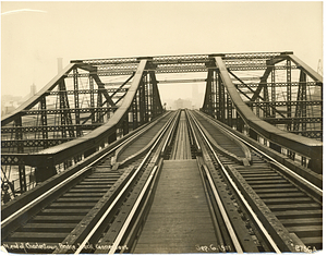 North end of Charlestown Bridge, track connections