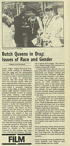 Butch Queens in Drag: Issues of Race and Gender