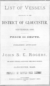 List of vessels belonging to the district of Gloucester (1880)