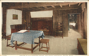 Parlor in 17th Century House