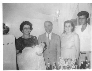 Leite family at Elsa Leite's christening