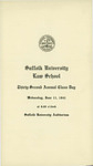 1941 Suffolk University Law School class day program