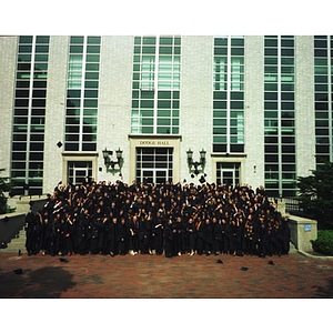 Class photo after the School of Law commencement ceremony