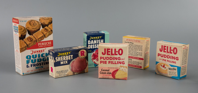 Box of "Junket Danish Dessert" mix
