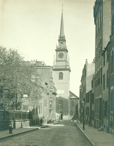 View of Hull Street and the Old North Church, Boston, Mass., undated