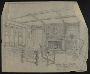 Living Room Mantle, House for Francis H. Dewey, Esq., Aug. 9, 1906