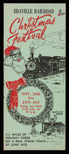 Edaville Railroad Christmas Festival pamphlet