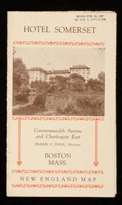 Hotel Somerset, Commonwealth Avenue and Charlesgate East, Boston, Mass.