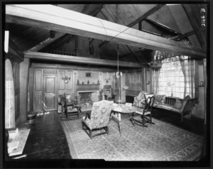 Interior of the Garden Cottage, Hamilton House, South Berwick, Maine, 1923