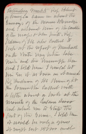 Thomas Lincoln Casey Notebook, February 1890-April 1890, 15, Saturday March 8