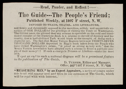 Advertisement, The Guide: The People's Friend, undated