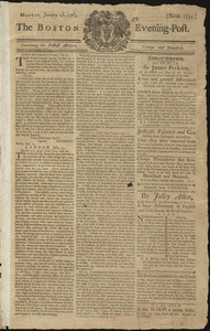 The Boston Evening-Post, 28 January 1765