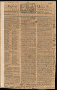 The Boston-Gazette, and Country Journal, 22 July 1771