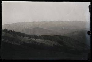 View of mountains from Mokre and Poreche