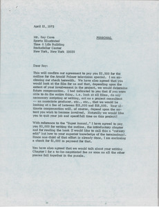 Letter from Mark H. McCormack to Ray Cave