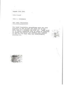 Memorandum from Mark H. McCormack to Phil Pilley