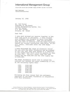 Letter from Mark H. McCormack to Ted Turner