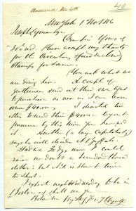 Letter from J. Hyatt to Joseph Lyman
