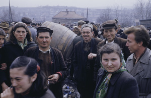 Belgrade market crowd