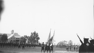 Military parade on Athletic Field