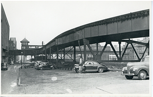 Motte Street curve, tower D, Atlantic Avenue El