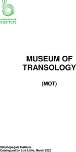 Museum of Transology (MOT) Catalogue