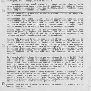 Minutes from Festival Puertorriqueño de Massachusetts, Inc. meeting on May 31, 1994