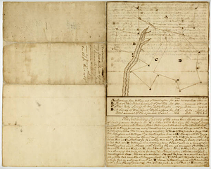 Survey of lands in Frederick County left to John Augustine Washington by Lawrence Washington