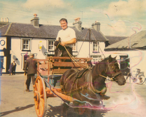 Tom O'Brien with horse and cart