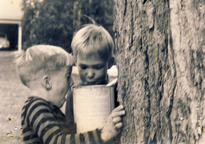 Tapping maple trees, making syrup