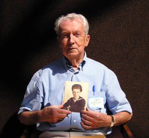 Frank Burke at the World War II Mass. Memories Road Show