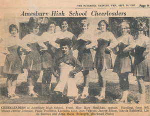 Amesbury High School cheerleaders